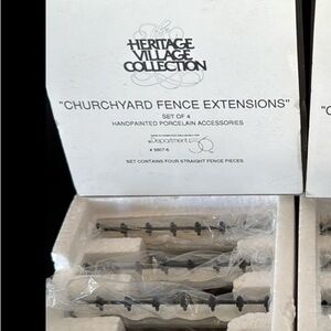 Dept 56 -1  set of Churchyard Fence Extensions.